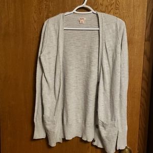 Gray cardigan
